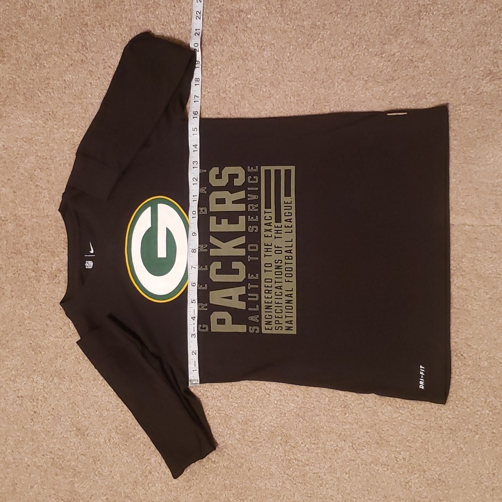 Nike Youth Green Bay Packers Salute to Service Long Sleeve Shirt - Picture 9 of 12